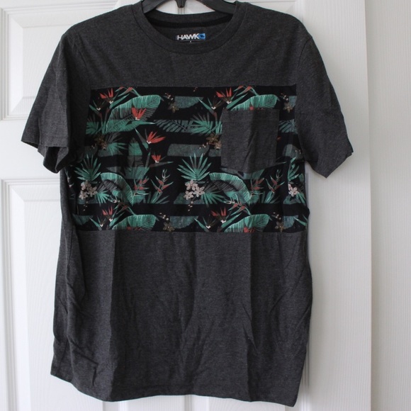 Tony Hawk | men’s graphic tee gray and floral - Picture 4 of 7